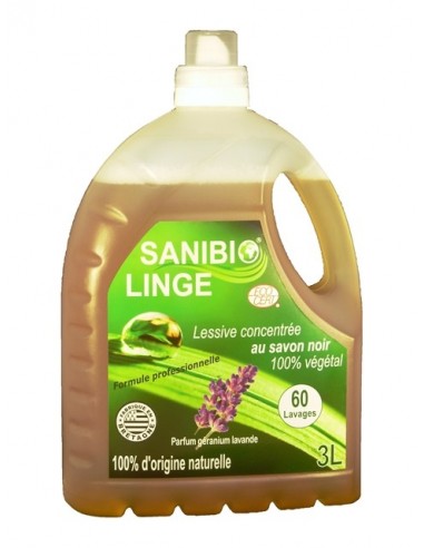 Lessive concentrée savon noir certifiée Ecocert Greenlife